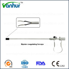 Instrumentos laparoscópicos Bipolar Coagulating Forceps, Spring Handle